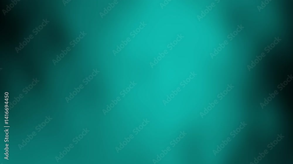 Poster a smooth, gradient background features shades of teal and black, creating a calming and abstract vis