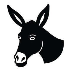 vector illustration of a donkey