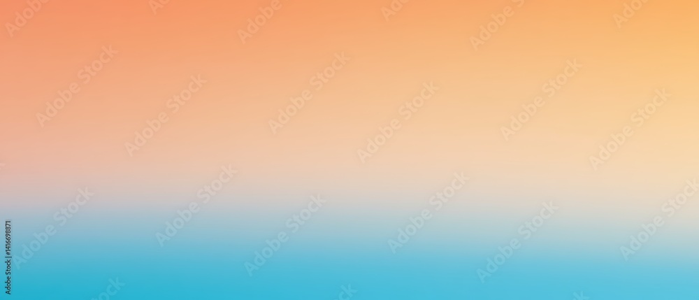 Poster gradient background with warm orange and cool blue hues creating a serene abstract wallpaper for web