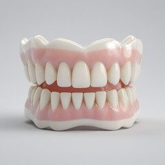Obraz premium Denture model, dental prosthetics, artificial teeth