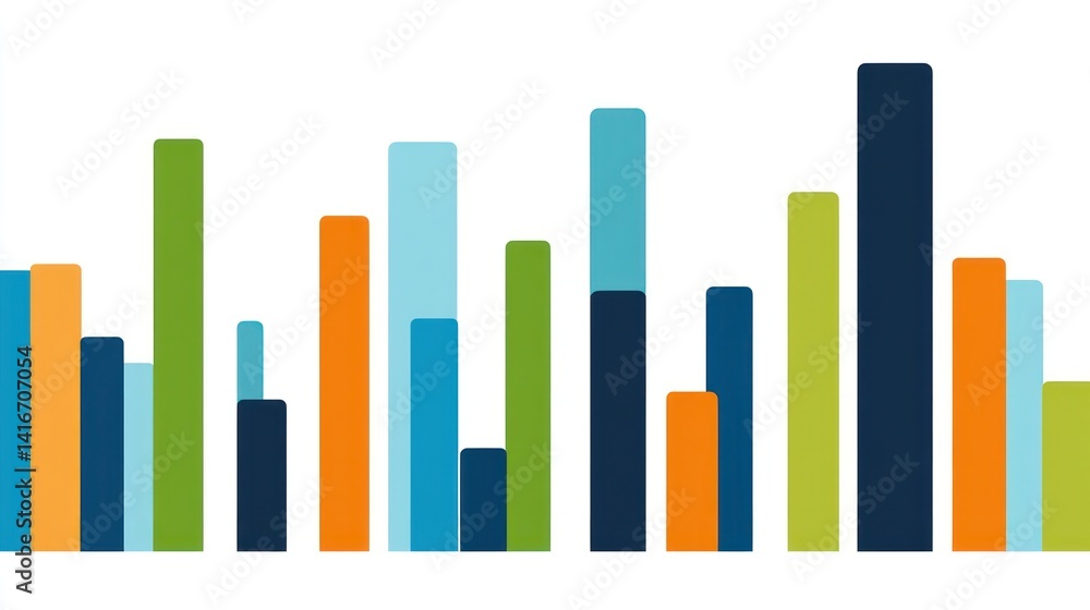 Poster comparing data with bar graph