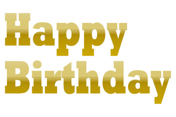 Happy Birthday（誕生日おめでとう）のシンプルなロゴマーク
