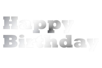 Happy Birthday（誕生日おめでとう）のシンプルなロゴマーク
