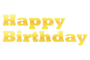 Happy Birthday（誕生日おめでとう）のシンプルなロゴマーク
