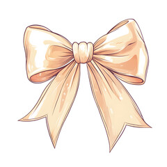 shiny silk ribbon bow kawaii