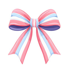 striped ribbon bow