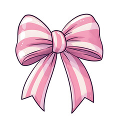 striped ribbon bow