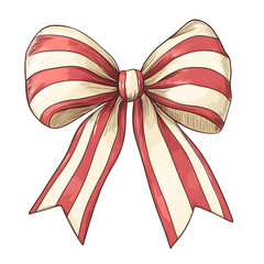 striped ribbon bow