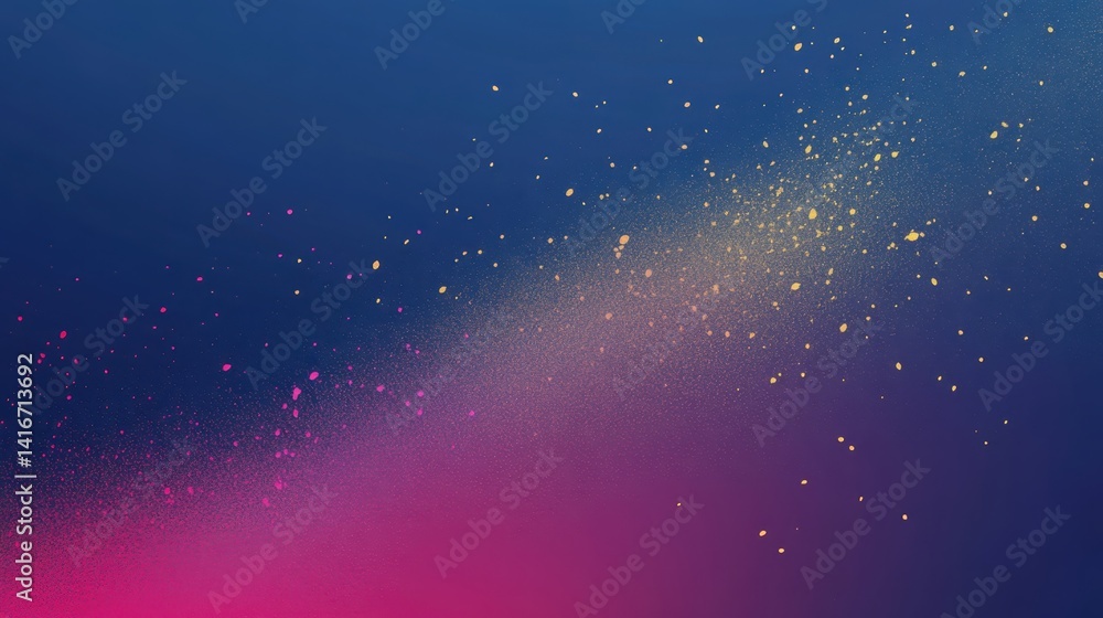 Poster colorful abstract background with vibrant gradient lights, glowing particles, and bokeh effect for c
