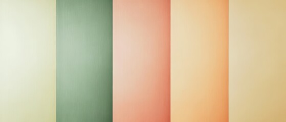 Fototapeta premium Colorful abstract background with pastel shades of green, pink, orange, and yellow stripes, perfect for design, arts, and modern creative projects.