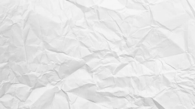 looping white crumpled paper background  texture.background paper texture stop motion animation