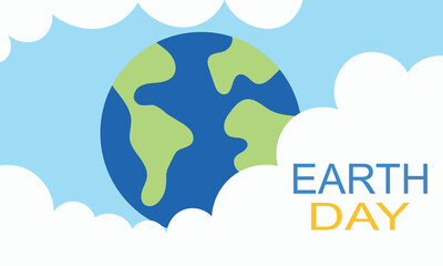 Earth Day concept background.  Vector for websites, mobile interfaces, presentations, banner, visual branding etc. Vector illustration. EPS 10