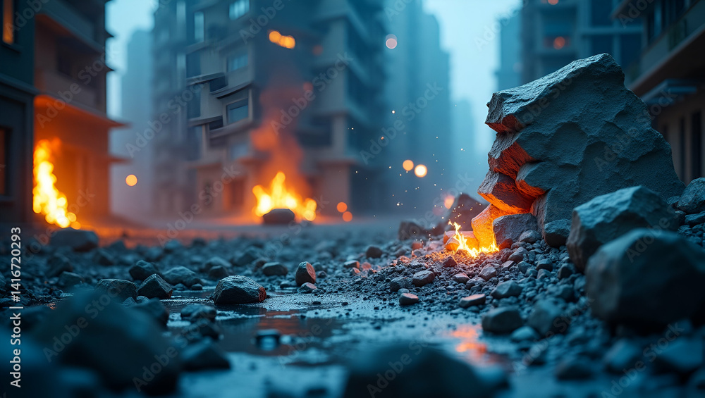 Poster high-resolution earthquake disaster simulation: realistic crisis scenarios with advanced digital map