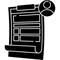 Obraz premium Applicant Icon