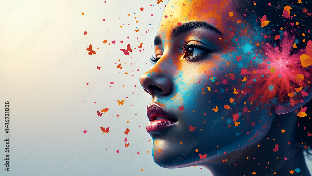 Poster diversity innovation: premium stock imagery merging cutting-edge creativity with inclusive cultural 