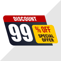 99% Discount Banner - Almost Free Super Sale