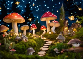 mushrooms in the forest