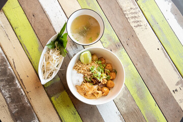 Gastronomic delight cozy asian cuisine bowl in stunning photography