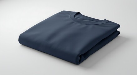 Sweatshirt mockup folded neatly on a white surface