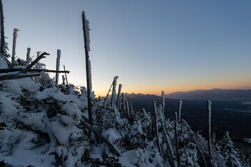 Obraz premium Tateshina mountain at the north edge of the Tatsu-gatake mountains