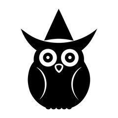 Vector owl on white background