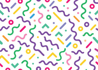 seamless geometric pattern with triangles, repeatable pattern with curves lines round ad triangle shape zigzag, texture, fabric, cloth, wallpaper, background. 