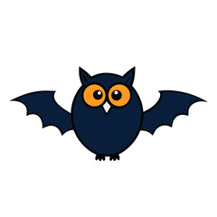 owl on a white background