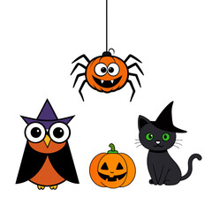 halloween icon set