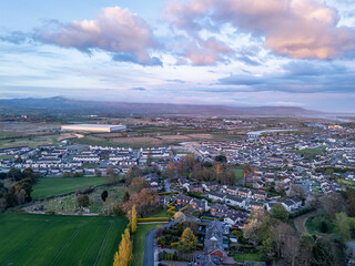 Aerial View Over Dundalk, County Louth, Ireland