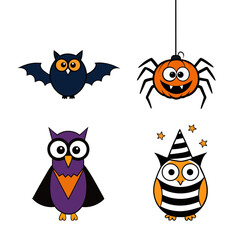 halloween icon set