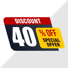 40% Sale Banner - Flash Discount Offer