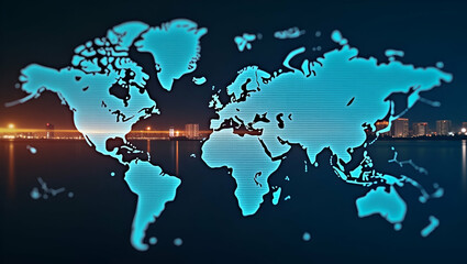 Cross Border Trade Insights: Visuals of International Commerce Dynamics, Regulatory Frameworks, and Global Market Interactions - Photo Stock Concept with Empty Space