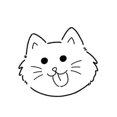 vector illustration of a cat