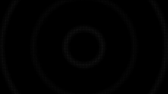 Black and White Concentric Ripple Waves Animation
