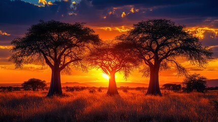 African sunset landscape (1)