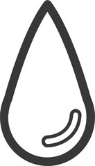 Blood Drop Vector Icon Stock Illustration