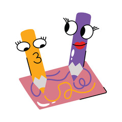 Drawing vector Sticker. Eps 10 file