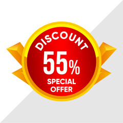 55% Off Sale Banner - Best Price Promotion