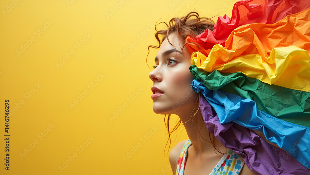 Poster pride month symbolism: bold visual metaphors for social justice and equality - sophisticated design 