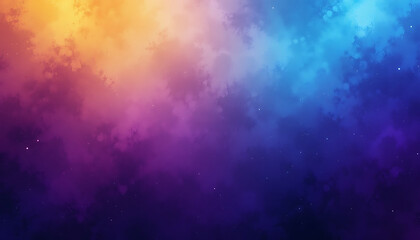 Beautiful Abstract Gradient Background in Vibrant Colors of Orange, Purple, and Blue With a Dreamy Cosmic Feel