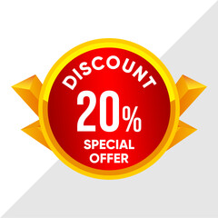 20% Discount Banner - Best Deal Offer Template