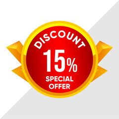15% Off Sale Banner - Exclusive Discount Promotion