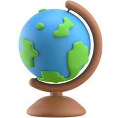 Globe Icon 3D