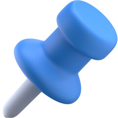 Push Pin Icon 3D