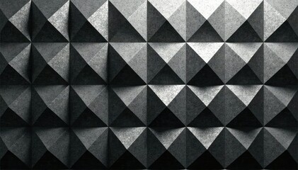 Subtle grayscale repeating triangles forming a grid , illustration, art