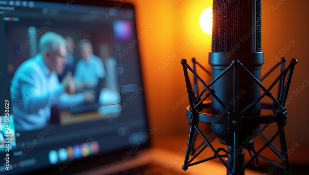 Poster innovative podcast script writing: structured narrative development & articulate dialogue for engagi