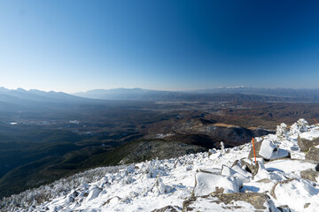 Tateshina mountain at the north edge of the Yatsu-gatake mountains
