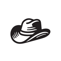 Vector illustration of a classic cowboy hat design