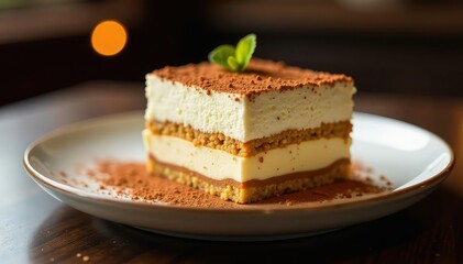 Classic tiramisu dessert, layered, cocoa dusted , culinary, foodie, deliciousfood