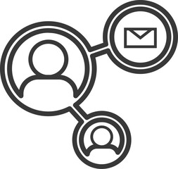 Communication Network Vector Icon Stock Illustration